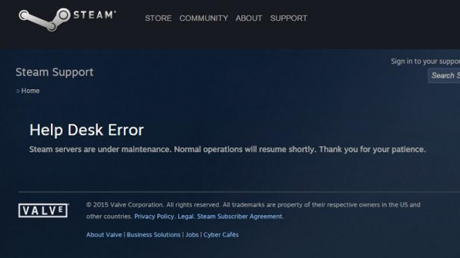 Valve починила Steam: сервис работает без сбоев (хроника случившегося) — обновлено