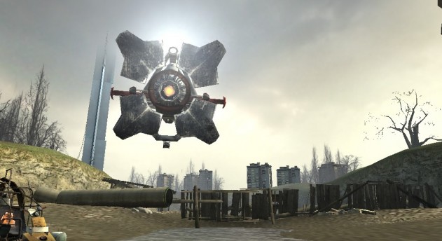 Энтузиаст превратил квадрокоптер в летающий дрон из Half-Life 2