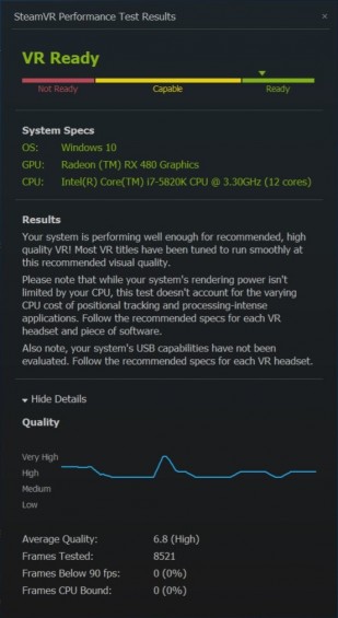 AMD Radeon RX 480 получила рейтинг VR Ready
