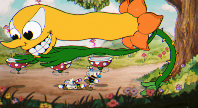 В Cuphead игроки будут сражаться против луковиц и цветков