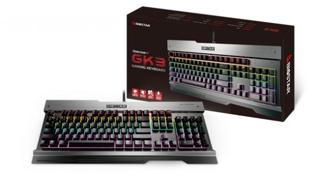Клавиатура Biostar GK3 получила механические переключатели Outemu