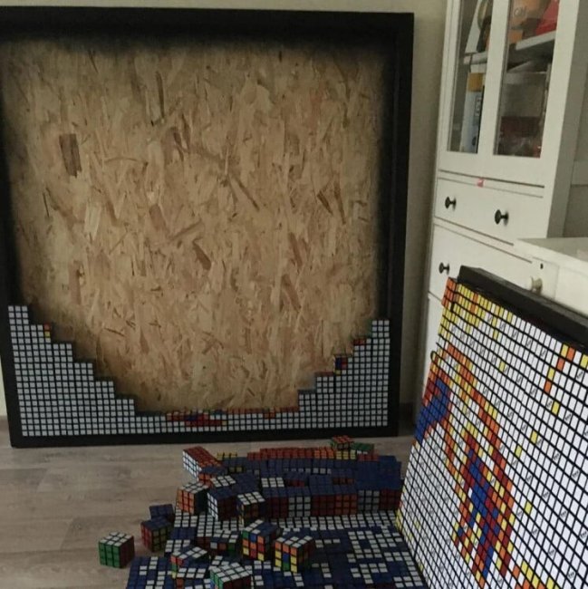 Спидкубер собрал лого Spirit из 400 кубиков Рубиков