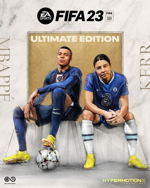 Мбаппе и футболистка Сэм Керр – на обложке Ultimate-издания FIFA 23. Это первая женщина на обложке серии - Игры