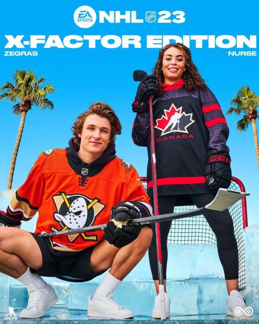 Тревор Зеграс из «Анахайма» и звезда женского хоккея Сара Нерс – на обложке NHL 23 - Игры