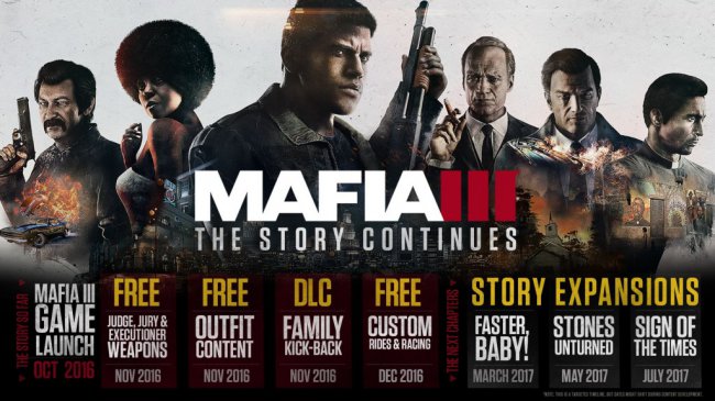 Mafia 3 получит еще три сюжетных дополнения