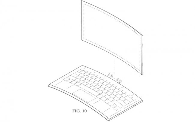 Intel патентует изогнутый ноутбук